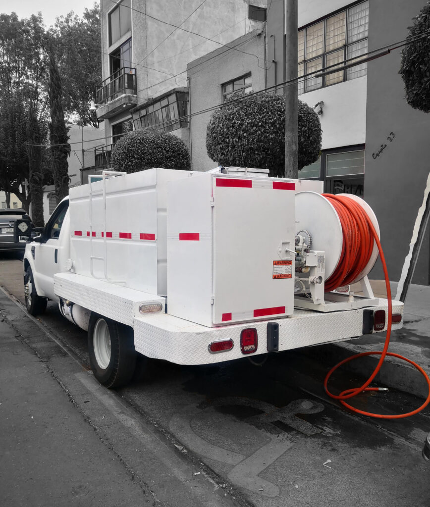 Ilustración de atrás de camion